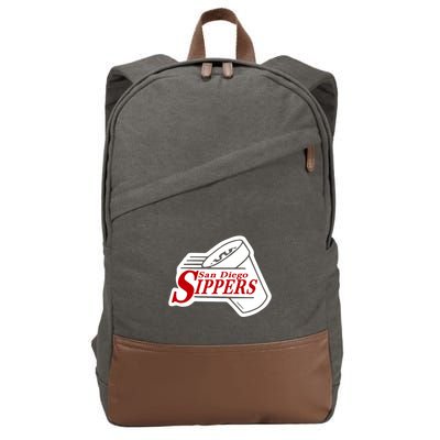 San Diego Sippers Cotton Canvas Backpack