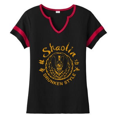 Shaolin Drunken Style Kung Fu Martial Arts Ladies Halftime Notch Neck Tee