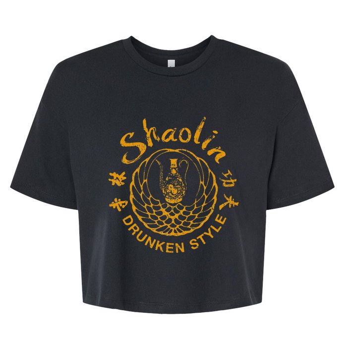 Shaolin Drunken Style Kung Fu Martial Arts Bella+Canvas Jersey Crop Tee