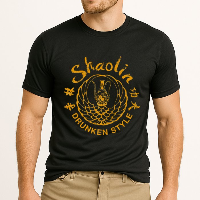 Shaolin Drunken Style Kung Fu Martial Arts Cooling Performance Crew T-Shirt