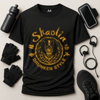 Shaolin Drunken Style Kung Fu Martial Arts Cooling Performance Crew T-Shirt