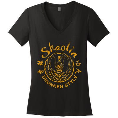 Shaolin Drunken Style Kung Fu Martial Arts Women's V-Neck T-Shirt