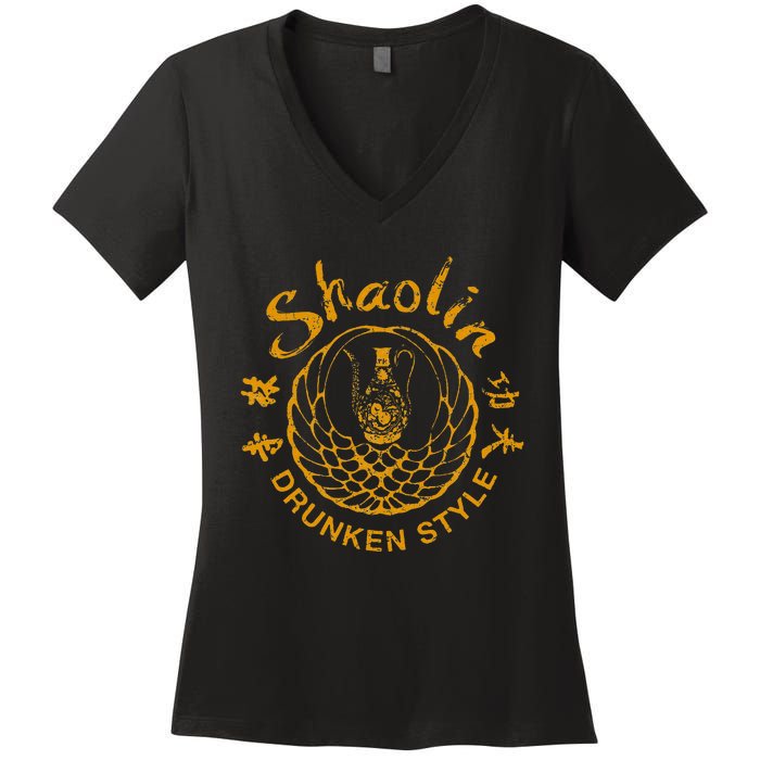 Shaolin Drunken Style Kung Fu Martial Arts Women's V-Neck T-Shirt