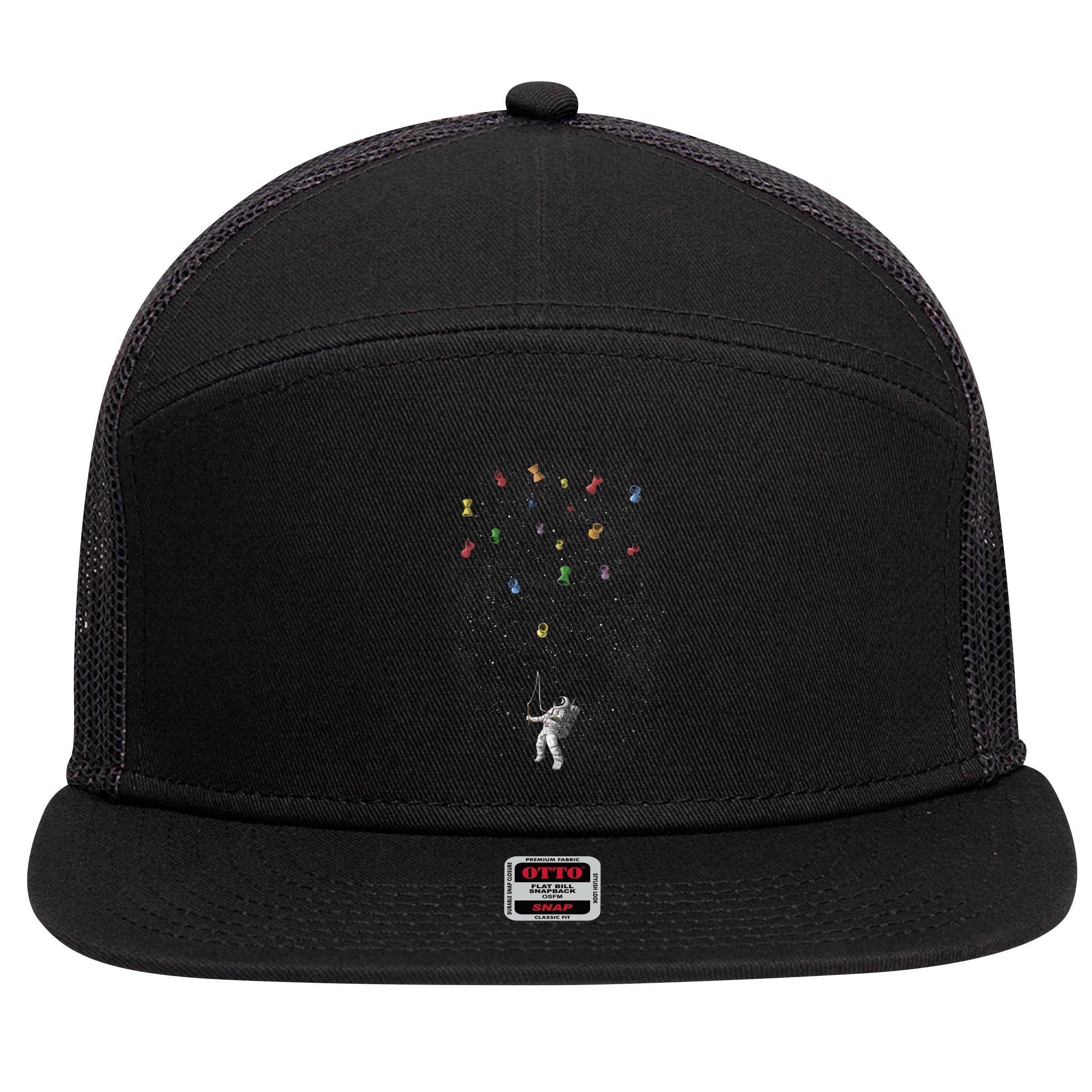 Space Diabolo 7 Panel Mesh Trucker Snapback Hat