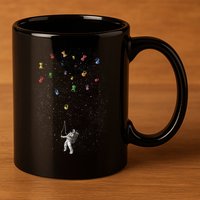 Space Diabolo 11oz C Handle Ceramic Mug