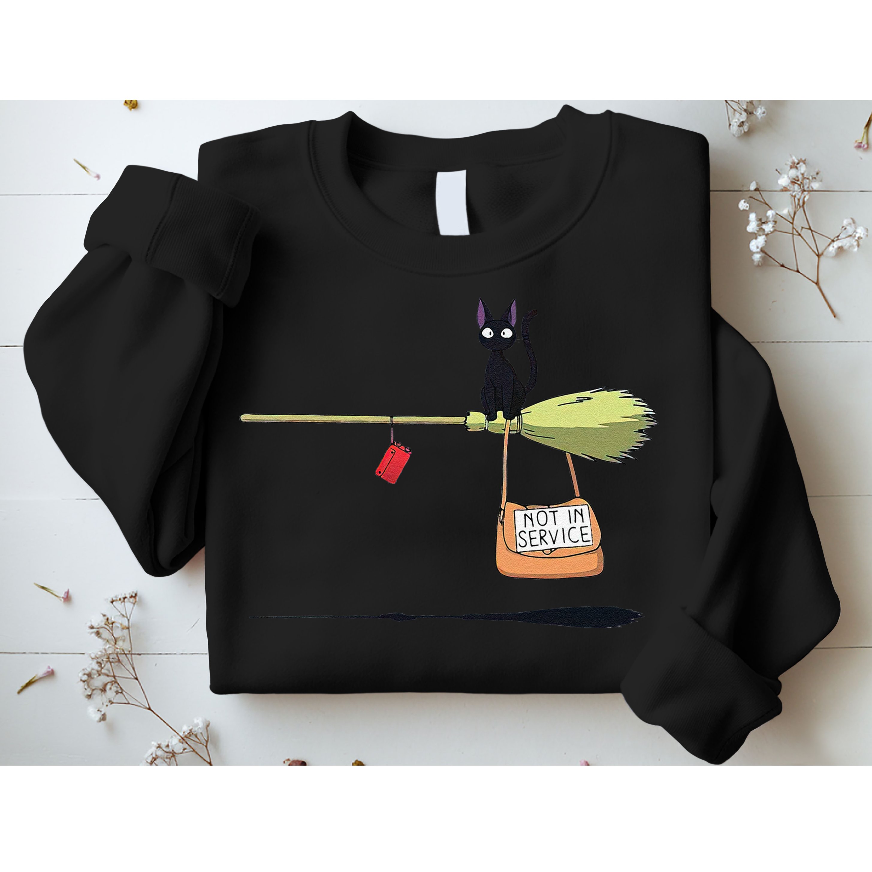 Studio Delivery Service Jiji Black Cat Anime Sweatshirt