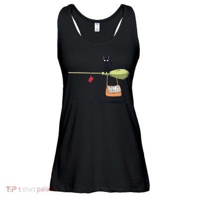 Studio Delivery Service Jiji Black Cat Anime Ladies Essential Flowy Tank