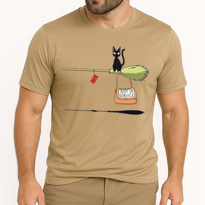 Studio Delivery Service Jiji Black Cat Anime Cooling Performance Crew T-Shirt