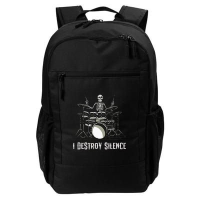 Skeleton Drummer Skull Drum Set Metal Rock Band Backpack