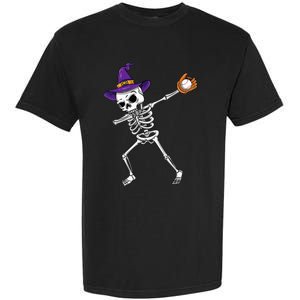 Spooky Dabbing Skeleton Halloween Costume Garment-Dyed Heavyweight T-Shirt