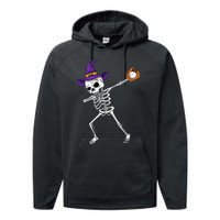 Spooky Dabbing Skeleton Halloween Costume Performance Fleece Hoodie