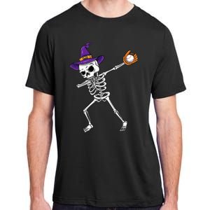 Spooky Dabbing Skeleton Halloween Costume Adult ChromaSoft Performance T-Shirt