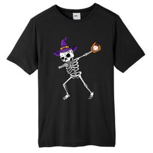 Spooky Dabbing Skeleton Halloween Costume Tall Fusion ChromaSoft Performance T-Shirt