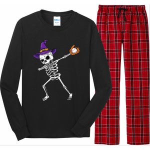 Spooky Dabbing Skeleton Halloween Costume Long Sleeve Pajama Set