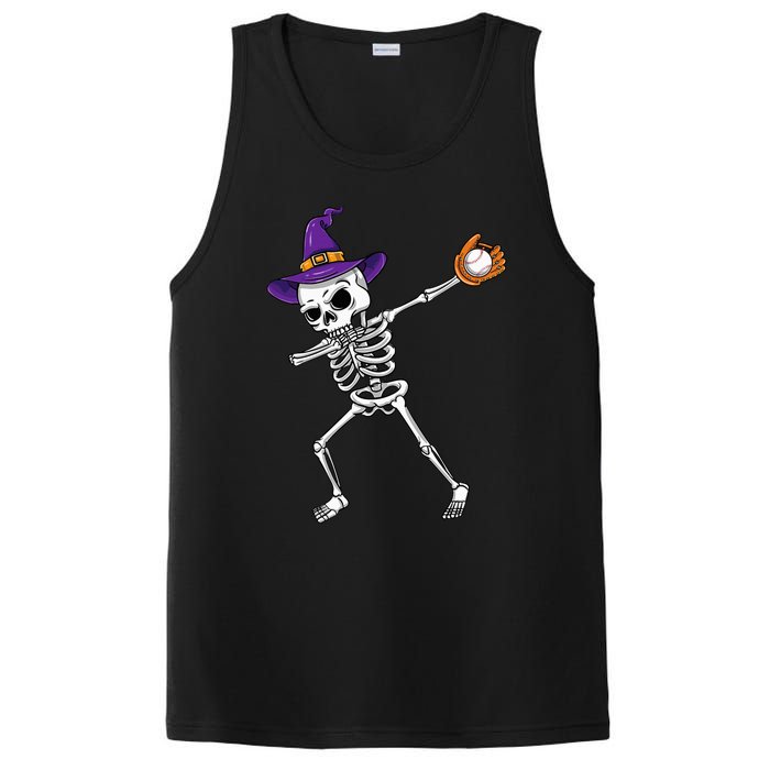 Spooky Dabbing Skeleton Halloween Costume PosiCharge Competitor Tank