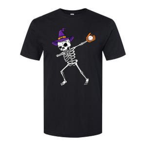 Spooky Dabbing Skeleton Halloween Costume Softstyle CVC T-Shirt