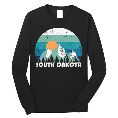South Dakota State Retro Vintage Long Sleeve Shirt