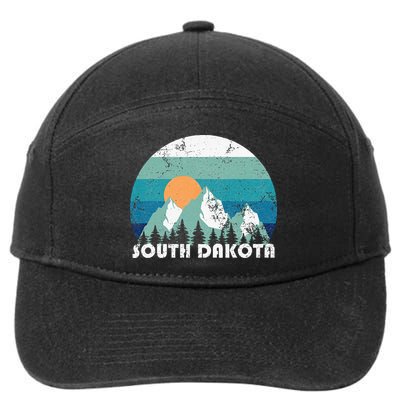South Dakota State Retro Vintage 7-Panel Snapback Hat