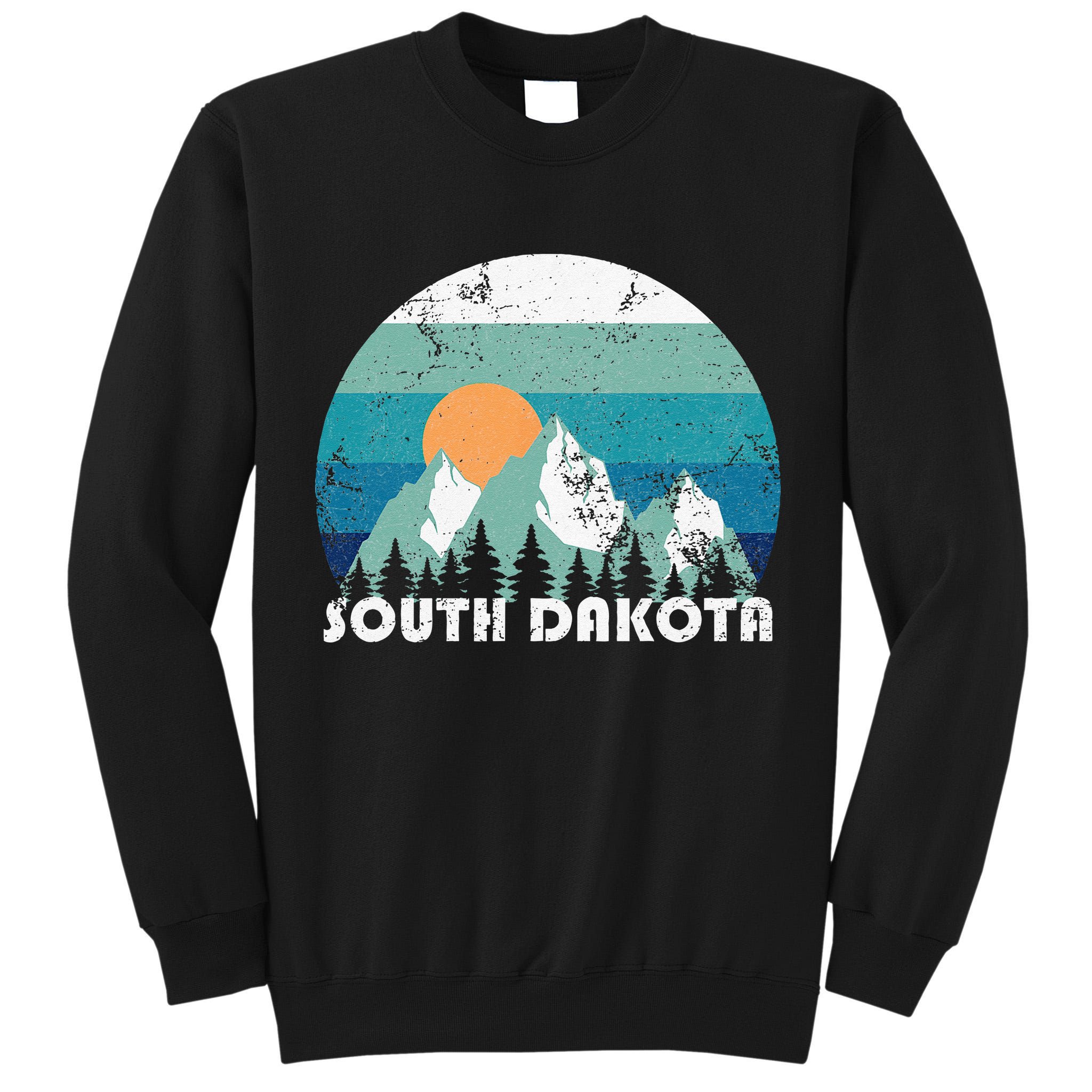 South Dakota State Retro Vintage Tall Sweatshirt