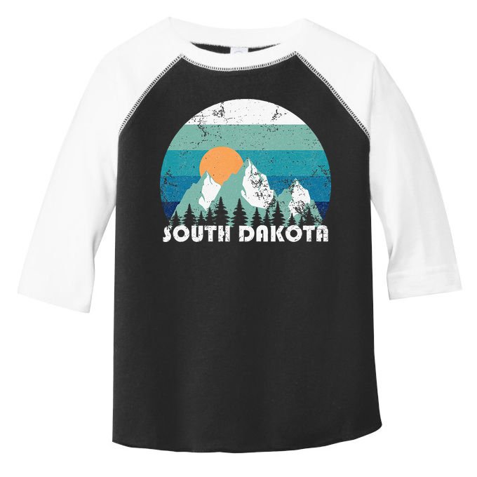 South Dakota State Retro Vintage Toddler Fine Jersey T-Shirt