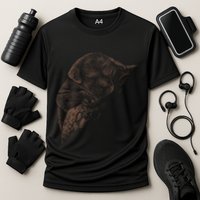 Sweet Dog Sleeping On Moon Cooling Performance Crew T-Shirt