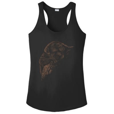 Sweet Dog Sleeping On Moon Ladies PosiCharge Competitor Racerback Tank