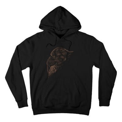 Sweet Dog Sleeping On Moon Tall Hoodie