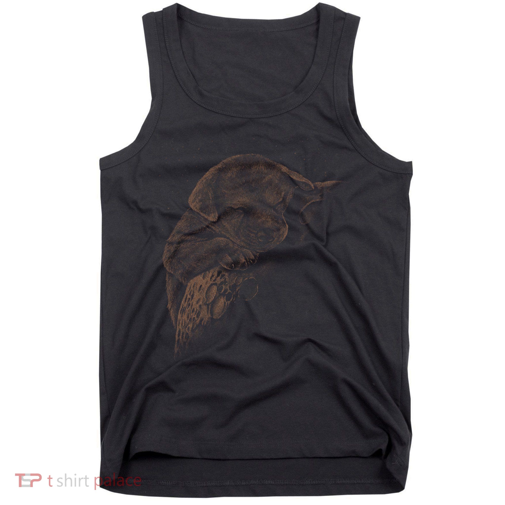 Sweet Dog Sleeping On Moon Tank Top
