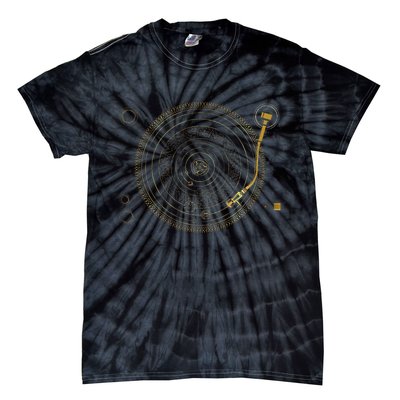 Space Dj Solar System Turntable Edm Tie-Dye T-Shirt
