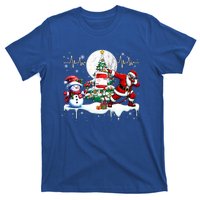 Santa Dabbing Snow Xmas Heart Beat Proud Nurse Doctor Job Gift T-Shirt