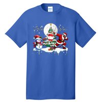 Santa Dabbing Snow Xmas Heart Beat Proud Nurse Doctor Job Gift Tall T-Shirt