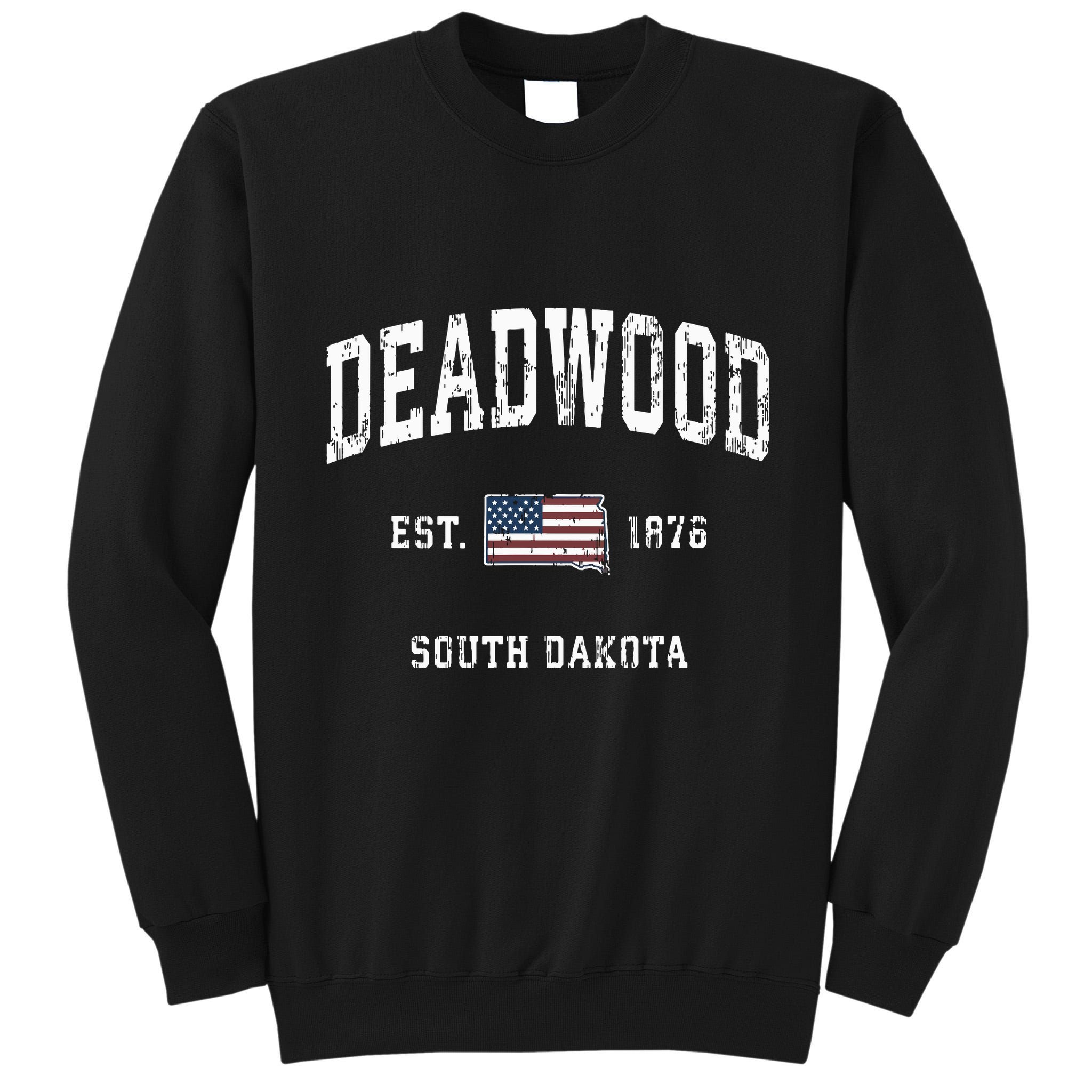South Dakota Sd Vintage American Flag Sports Design Tall Sweatshirt