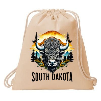 South Dakota Drawstring Bag