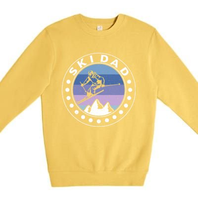 Ski Dad Ski Skiers Gift Premium Crewneck Sweatshirt