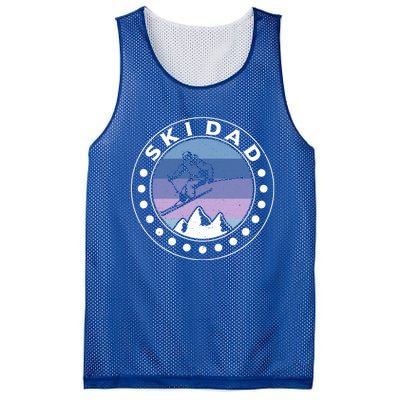 Ski Dad Ski Skiers Gift Mesh Reversible Basketball Jersey Tank