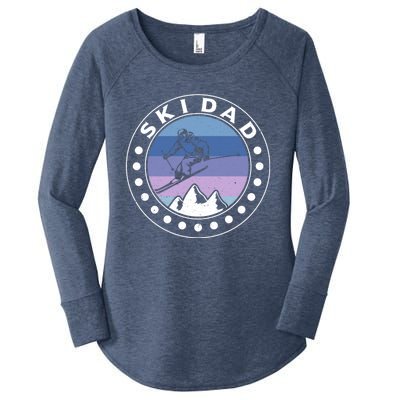 Ski Dad Ski Skiers Gift Women's Perfect Tri Tunic Long Sleeve Shirt