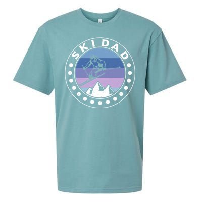 Ski Dad Ski Skiers Gift Sueded Cloud Jersey T-Shirt