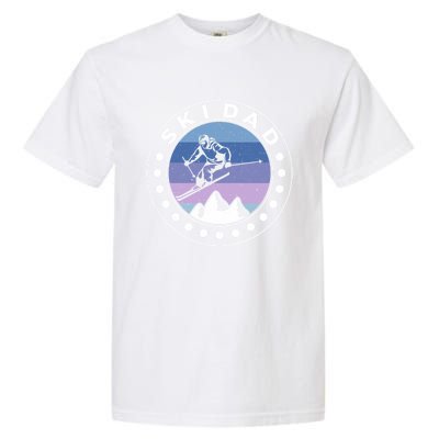 Ski Dad Ski Skiers Gift Garment-Dyed Heavyweight T-Shirt