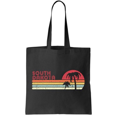 South Dakota Shirt. Retro Style SD, USA Tote Bag