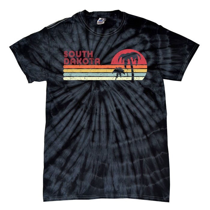 South Dakota Shirt. Retro Style SD, USA Tie-Dye T-Shirt