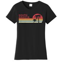 South Dakota Shirt. Retro Style SD, USA Women's T-Shirt