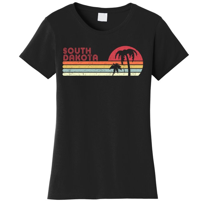 South Dakota Shirt. Retro Style SD, USA Women's T-Shirt