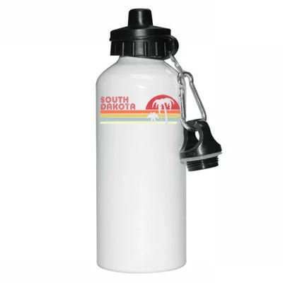 South Dakota Shirt. Retro Style SD, USA Aluminum Water Bottle