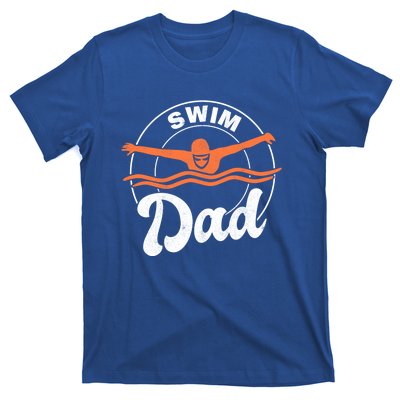 Swim Dad Swim Athlete Swimmer Father Swimming Cute Gift T-Shirt