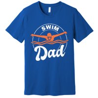 Swim Dad Swim Athlete Swimmer Father Swimming Cute Gift Premium T-Shirt