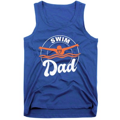 Swim Dad Swim Athlete Swimmer Father Swimming Cute Gift Tank Top