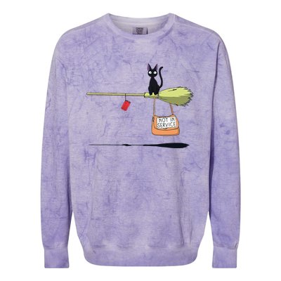 Studio Delivery Service Jiji Black Cat Anime Colorblast Crewneck Sweatshirt