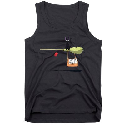 Studio Delivery Service Jiji Black Cat Anime Tank Top