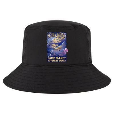 Scuba Diving Same Planet Different World Cool Comfort Performance Bucket Hat