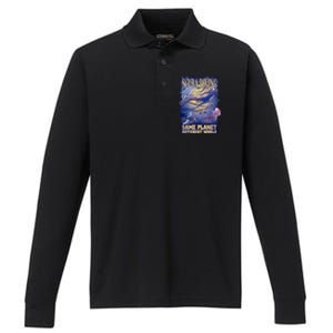 Scuba Diving Same Planet Different World Performance Long Sleeve Polo